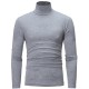 Autumn/Winter Hot Seller: Men's Solid Color Casual Basic Turtleneck Long-sleeved T-shirt