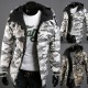 AliExpress European-sized: Men's European and American Casual British Camouflage Trendy Hooded Cotton Jackets (Slim Fit)
