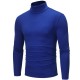 Autumn/Winter Hot Seller: Men's Solid Color Casual Basic Turtleneck Long-sleeved T-shirt