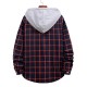 Spring/Autumn Men's New EBAY AliExpress Couple Hooded Plaid Shirt HC05