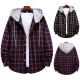 Spring/Autumn Men's New EBAY AliExpress Couple Hooded Plaid Shirt HC05