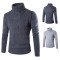 Men's Autumn/Winter Turtleneck Pullover: Fashionable Solid Color Sweater, Casual New Knit Cardigan