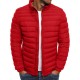 New Men's European and American Autumn/Winter Trade Solid Color Simple and Elegant Cotton Jacket
