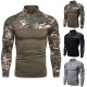 Spring/Autumn European and American Men's Military Field Outdoor Fitness Camouflage Long-Sleeved T-Shirt: Men's Casual T-Shirt