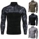 Spring/Autumn European and American Men's Military Field Outdoor Fitness Camouflage Long-Sleeved T-Shirt: Men's Casual T-Shirt