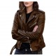 2025 Spring/Autumn Plus-size Women's Short Leather Jacket: European and American Slim-fit Winter Jacket, Women's PU Leather Jacket