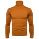 New Men's Solid Color Slim Turtleneck Sweater: Oversized Casual Sweater