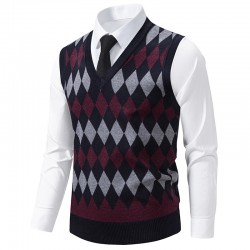 2025 Autumn and Winter New Men's Fashionable Plush Casual Vest: Loose Pullover, Youth Waistcoat