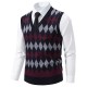 2025 Autumn and Winter New Men's Fashionable Plush Casual Vest: Loose Pullover, Youth Waistcoat