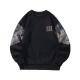 Men's Bear Sweatshirt: Spring/Autumn Contrast Embroidered Couple Crewneck Sweatshirt Top