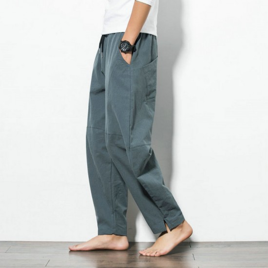 New Style Men's Casual Pants: Harem Pants, Loose Oversized Wide-Leg Pants, Trendy Beach Pants