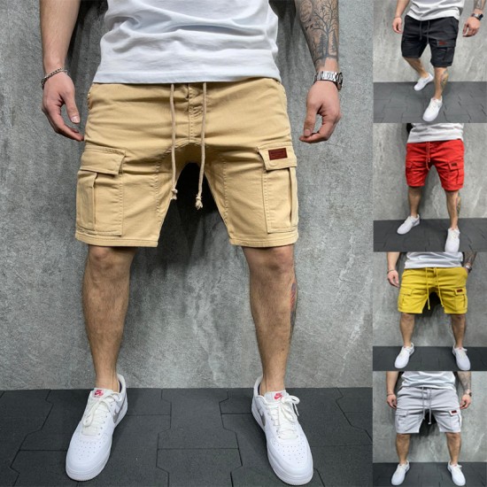 Men's Summer New Streetwear: Straight-leg Youth Short-sleeved Pants, Trendy Workwear Shorts