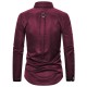 2025 European-sized Export New: Men's Autumn and Winter Dark-toned Gothic-style Rivet Long-Sleeved Performance Shirts
