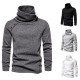 European Size New Men's British Style Casual Warm Turtleneck Sweater