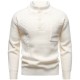2025 Autumn/Winter New Men's British-style Stand-Up Collar Sweater: Fashionable Casual Sweater