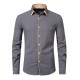 Spring/Summer New Men's Fashion: Men's Casual Colorblock Shirts, Men's Fashion Long-Sleeved Business Shirts
