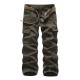 2025 European Size Men's Battlefield Military Style: Washed Camouflage Large-size Casual Work Pants