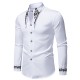 Autumn/Winter European and American Men's Casual Fashion Embroidered Shirt: African-style Long-sleeved Shirt