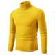 New Men's Solid Color Slim Turtleneck Sweater: Oversized Casual Sweater