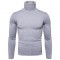 New Men's Solid Color Slim Turtleneck Sweater: Oversized Casual Sweater