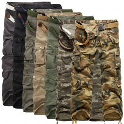 2025 European Size Men's Battlefield Military Style: Washed Camouflage Large-size Casual Work Pants