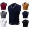 Autumn/Winter New Men's Cardigan Vest: Fashion Casual Colorblock Vest