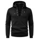 2025 European New Men's Zippered Casual Hooded Drawstring Sweatshirt: Men's Fashion Jacket