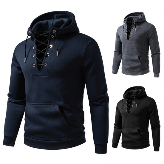 2025 European New Men's Zippered Casual Hooded Drawstring Sweatshirt: Men's Fashion Jacket