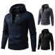 2025 European New Men's Zippered Casual Hooded Drawstring Sweatshirt: Men's Fashion Jacket
