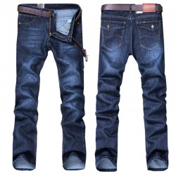 Spring/Summer Men's Jeans: Basic Straight-Leg Jeans, Casual Denim Straight-Leg Pants