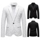2025 New Men's Business Slim-Fit Suit: Rose-Painted Groom and Groomsmen Tuxedos, Performance Costumes