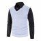 Fall/Winter New Men's Fake Two-Piece Plus Size Sweater: Business Casual Shirt Collar Design