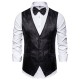 Men's Autumn/Winter New Paisley Jacquard Print Vest: Casual Suit Vest