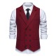 Autumn/Winter Men's Business Suit Vest: British Retro Herringbone Vest, Men's Casual Workwear Vest