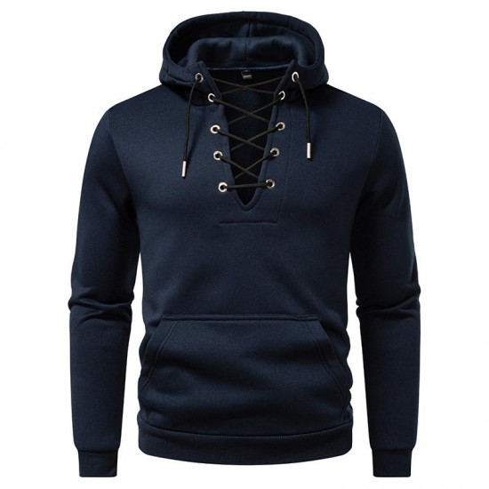 2025 European New Men's Zippered Casual Hooded Drawstring Sweatshirt: Men's Fashion Jacket