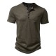 Summer New European Size Men's Bamboo Cotton Casual Solid Color Polo Short-Sleeved T-Shirt