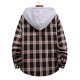 AliExpress Spring/Autumn New Men's Couple Hooded Plaid Shirt HC07