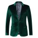 Men's Autumn and Winter Export Style: Casual Slim-fit Gold Velvet Blazers, Men's Tuxedo Jackets