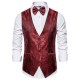 Men's Autumn/Winter New Paisley Jacquard Print Vest: Casual Suit Vest
