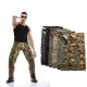 2025 European Size Men's Battlefield Military Style: Washed Camouflage Large-size Casual Work Pants