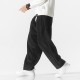 2025 Autumn/Winter New Men's Straight-Leg Skinny Pants: Harem Pants, Corduroy Oversized-style Loose Casual Pants