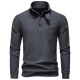 2025 New Casual Half-Placket Stand Collar Sweatshirt: Men's Stand Collar Cardigan Casual Jacket