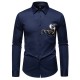 2025 New Autumn and Winter Men's Personalized Printed Long-sleeved Shirt: Premium Printed Casual Shirt
