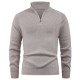 Autumn/Winter Men's Half-Zip Knitted Sweater: Lazy-Style Pullover Jacket, Loose Underwear