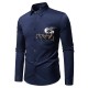 2025 New Autumn and Winter Men's Personalized Printed Long-sleeved Shirt: Premium Printed Casual Shirt
