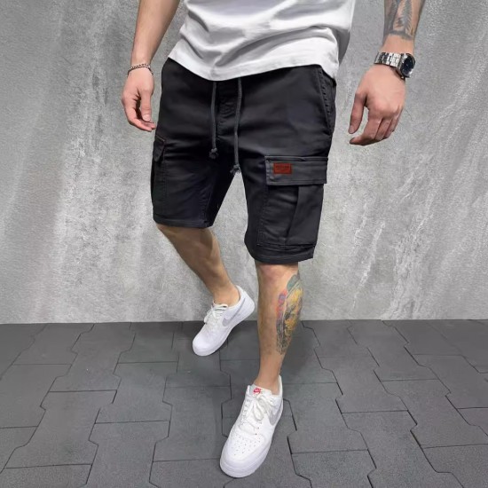 Men's Summer New Streetwear: Straight-leg Youth Short-sleeved Pants, Trendy Workwear Shorts