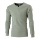 2025 Autumn and Winter New European-Sized Men's Fashionable V-Neck Button-Down Casual Long-Sleeved T-Shirt