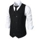 Men's Autumn/Winter New Mid-Century Retro Double-Breasted Classic Striped Casual Vest