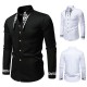 Autumn/Winter European and American Men's Casual Fashion Embroidered Shirt: African-style Long-sleeved Shirt