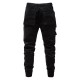Spring/Autumn European Size New Men's Motorcycle Pants: Zippered Decor, Large Pockets, Elastic Waist and Cuffs